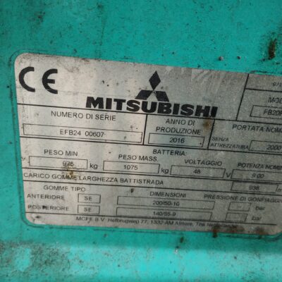 Carrello elettrico Mitsubishi FB20NT
