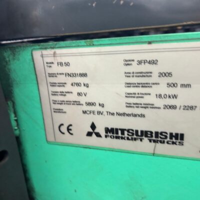 Carrello elevatore elettrico Mitsubishi FB50N